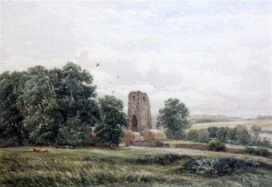 James Orrock (1814-1886) Charwood Priory, Leicestershire 13 x 20in.